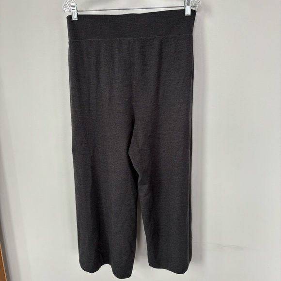 Moth by Anthropologie Wool Blend Wide Leg Crop Pants With Tie Detail Size L - Picture 5 of 8